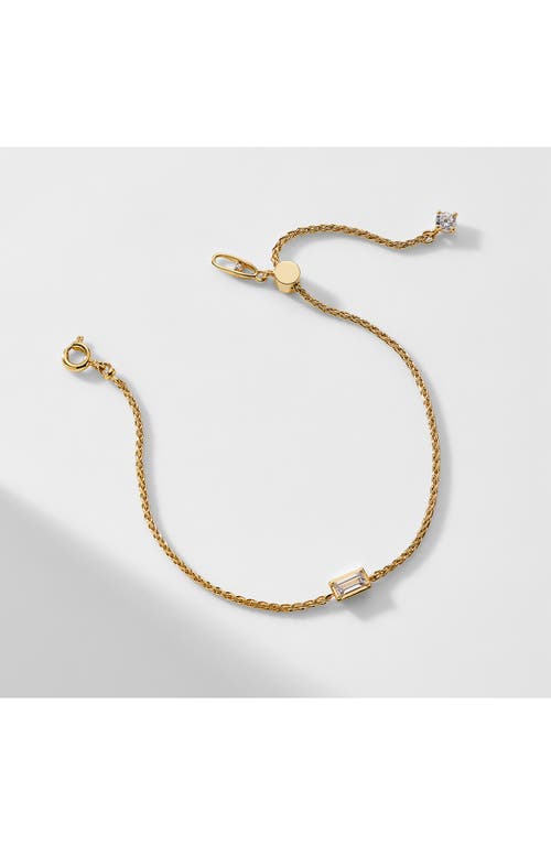 Nadri Entwine Baguette Cubic Zirconia Bracelet In Gold