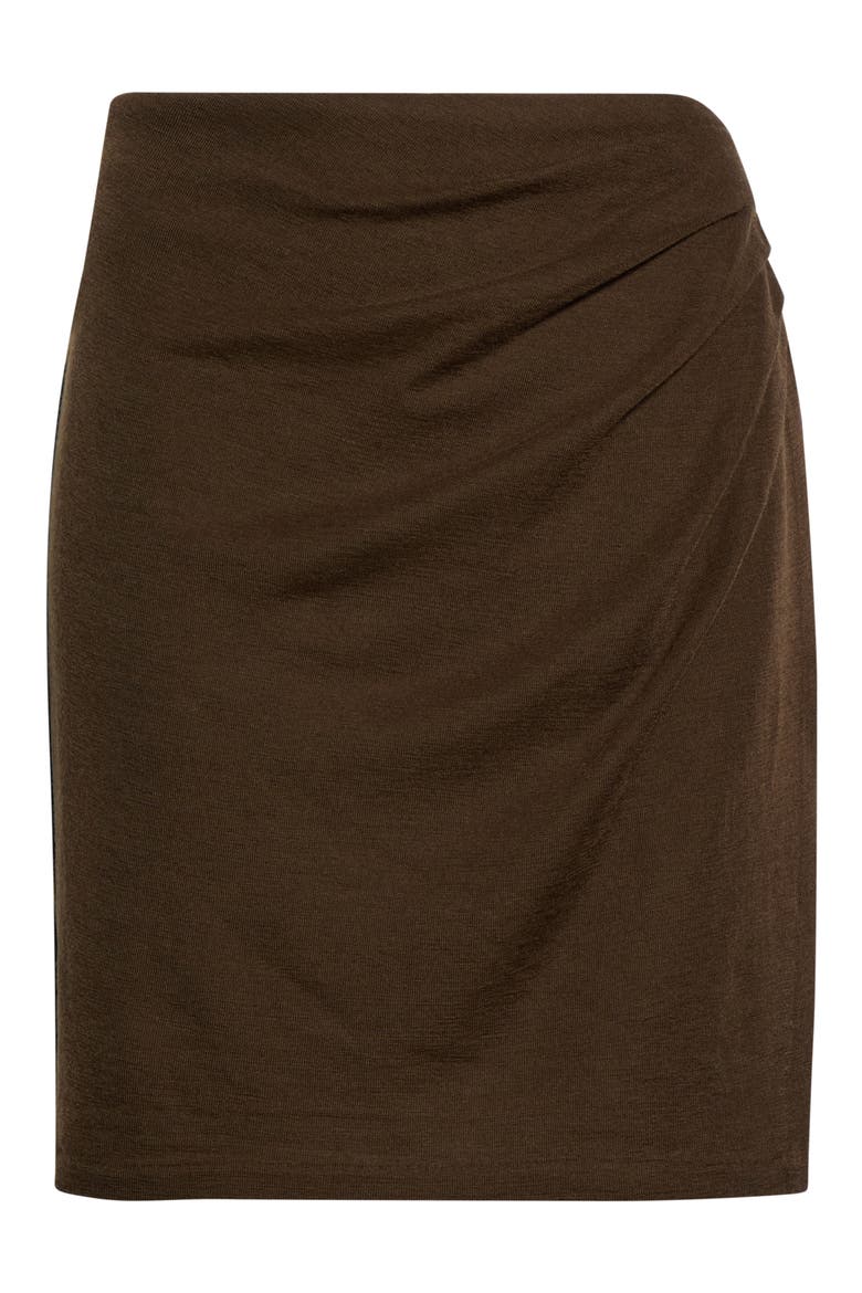 Side Drape Wool Blend Skirt, Main, color, PINEWOOD