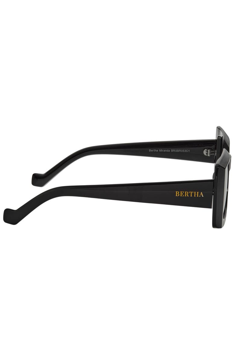 BERTHA Miranda Polarized Sunglasses, Alternate, color, Black/Black