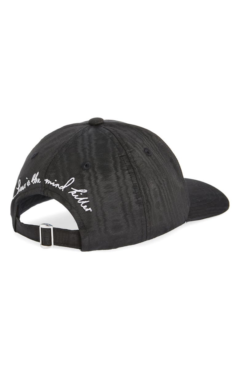 Marine Serre Embroidered Recycled Polyester Blend Moiré Baseball Cap, Alternate, color, 