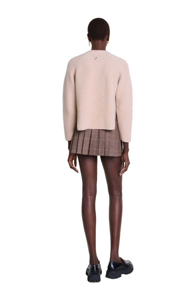 maje Ribbed wool sweater, Alternate, color, 