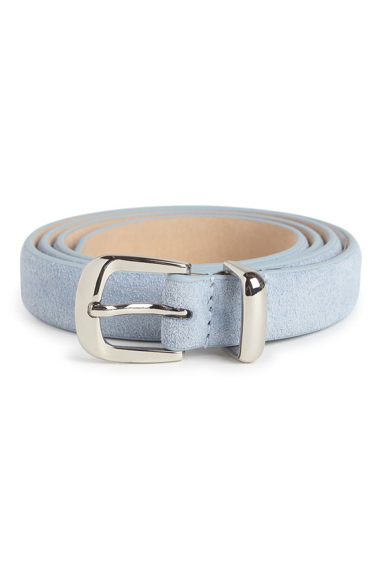 Suede Belt, Main, color, SOFT BLUE