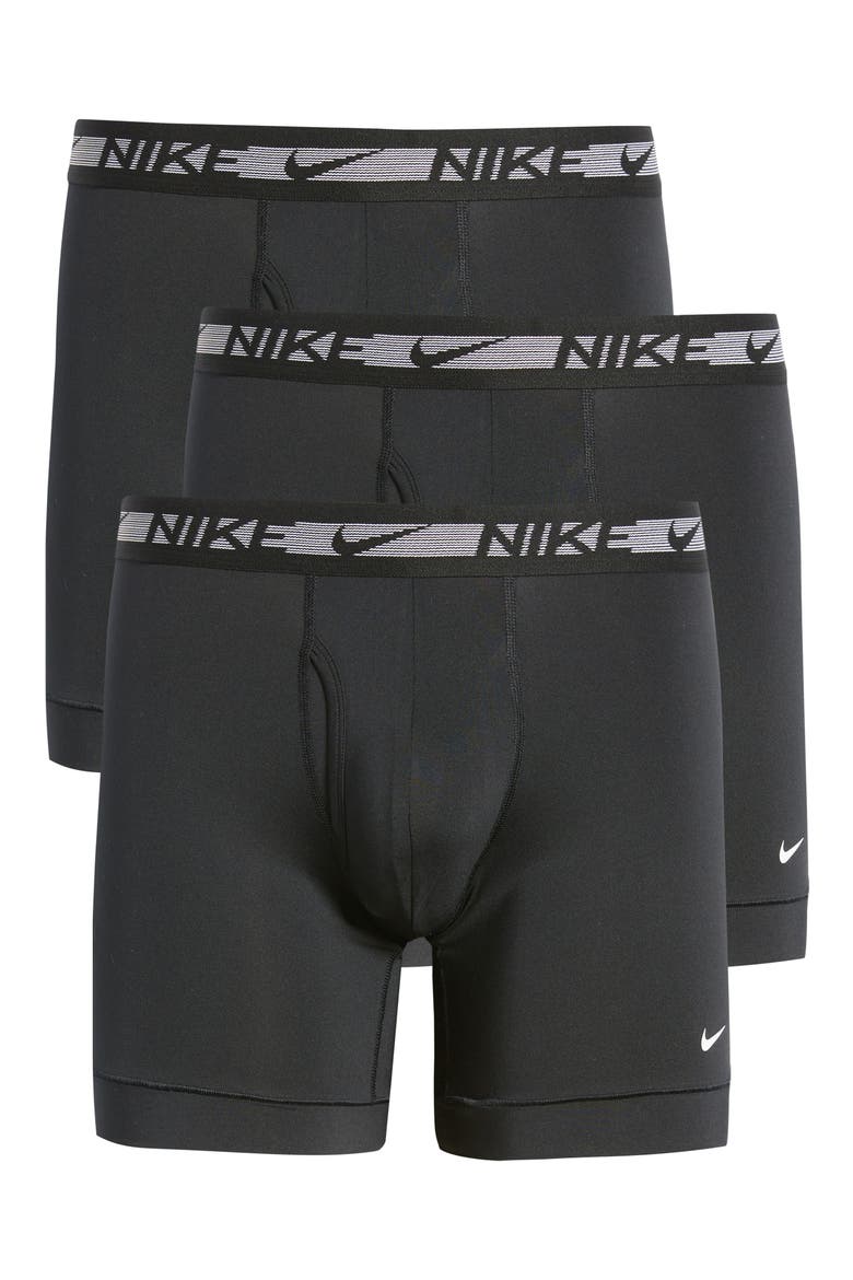 3-Pack Dri-FIT Ultra Stretch Micro Boxer Briefs, Main, color, BLACK