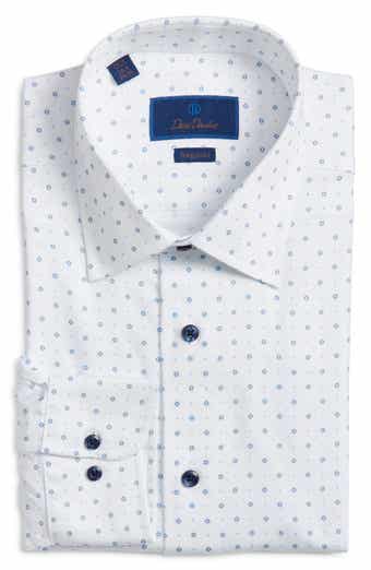 Regular Fit Geo Print Cotton Dress Shirt