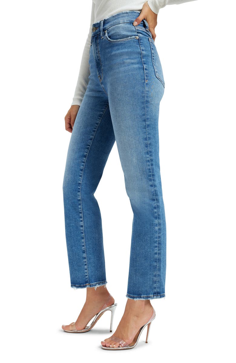 Good American Always Fits Good Classic Straight Leg Jeans, Alternate, color, Indigo316