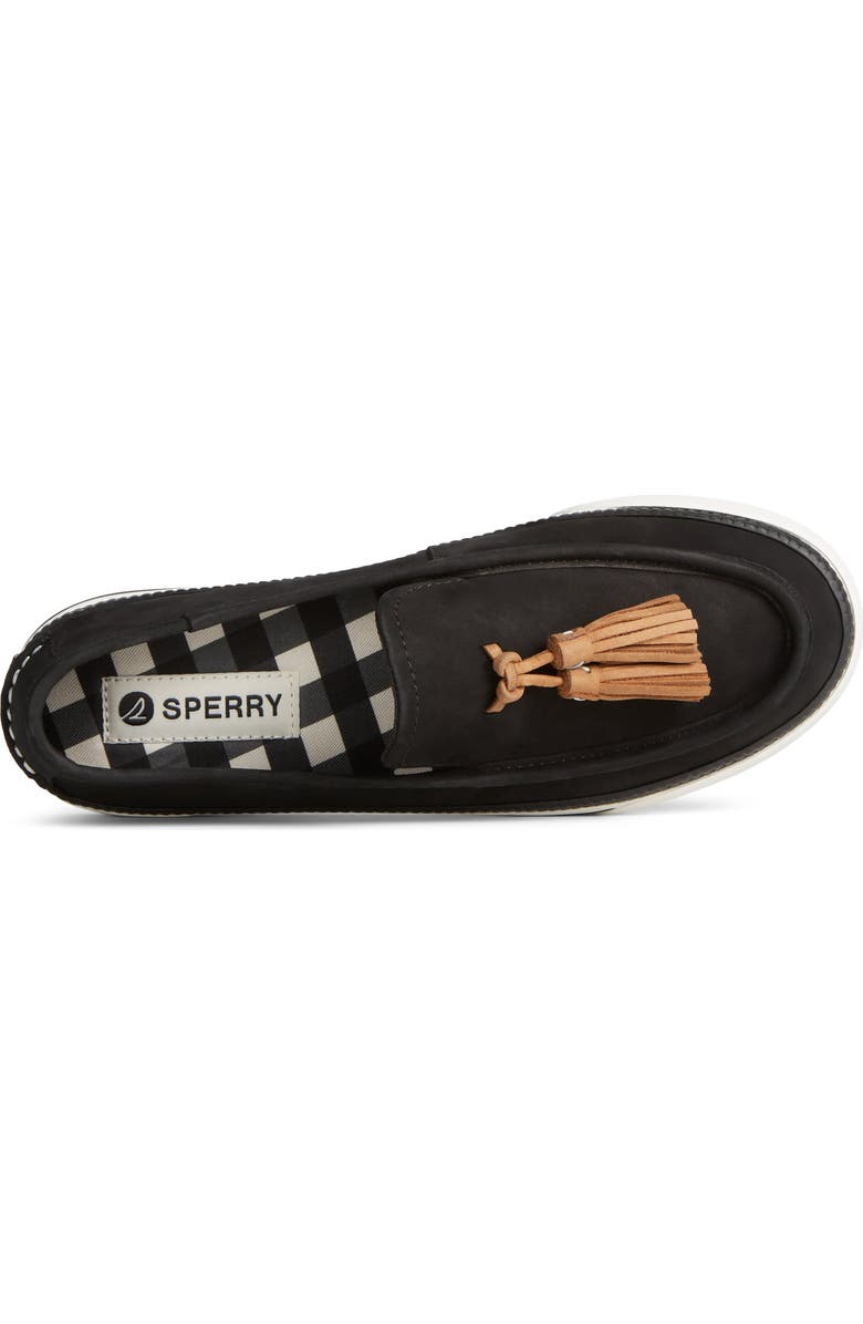 Sperry Sea Sailor Tassel Platform Loafer Sneaker, Alternate, color, Black