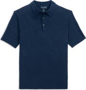 Scott Barber Solid Bouclé Polo