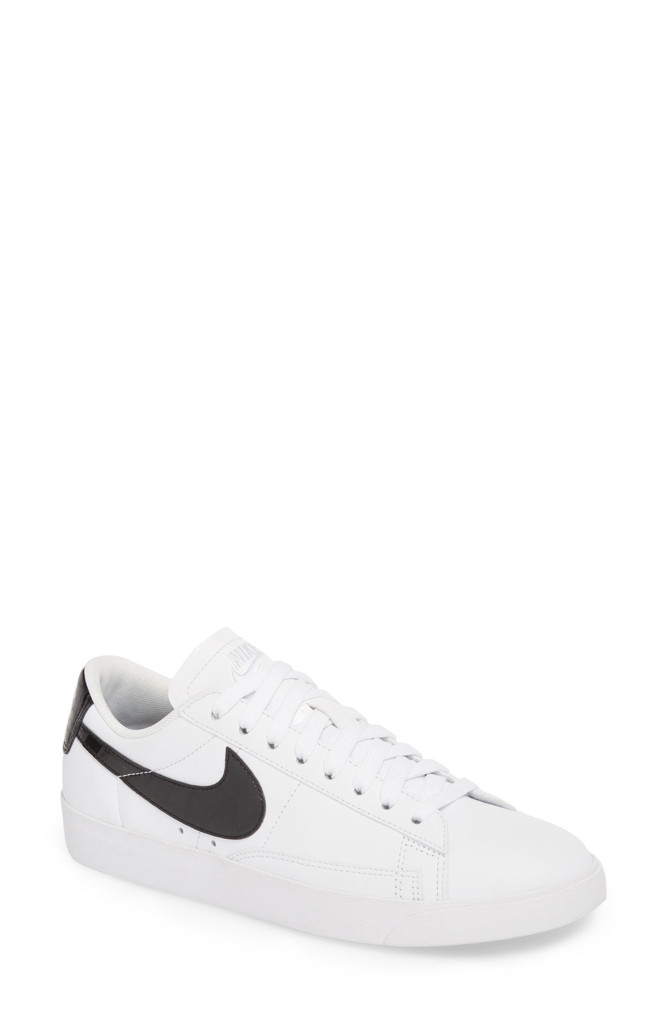 Blazer Low Essential Sneaker, Main, color, WHITE/ BLACK
