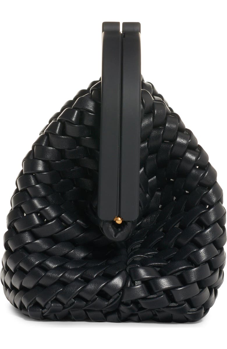 Bottega Veneta Point Slanted Intreccio Top Handle Bag, Alternate, color,