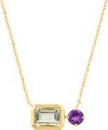 EFFY Amethyst & Green Quartz Pendant Necklace