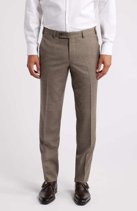 Jerome Trim Fit Soft Constructed Wool Dress Pants