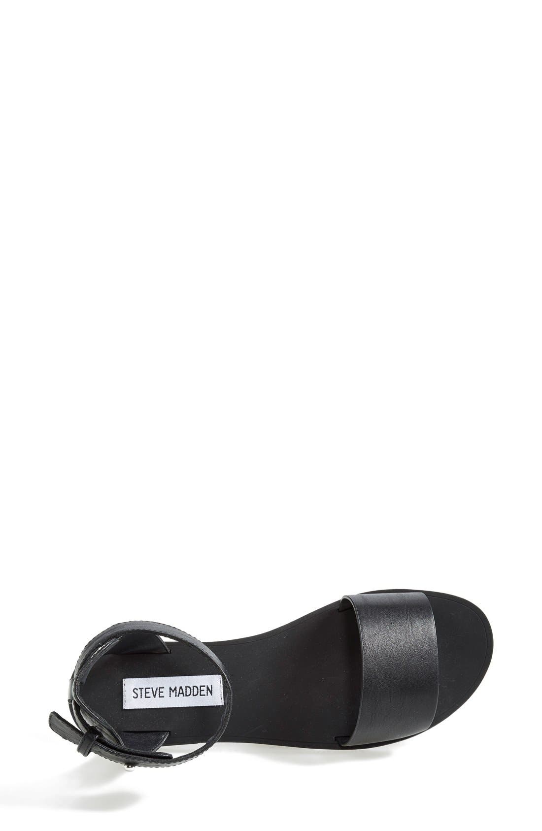 'Evict' Sandal, Alternate, color, BLACK