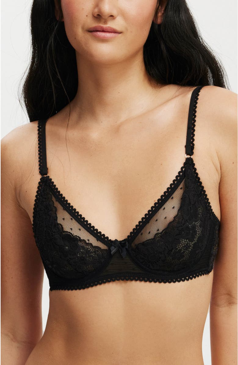 COTTON ON BODY Women's Holly Lace Underwire Bra, Main, color, 