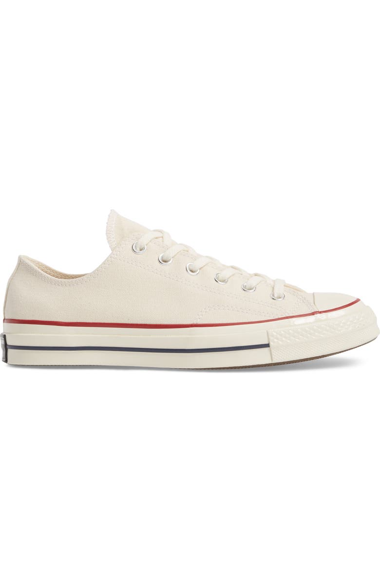 Converse Chuck Taylor<sup>®</sup> All Star<sup>®</sup> 70 Low Top Sneaker, Alternate, color, Parchment/Garnet/Egret