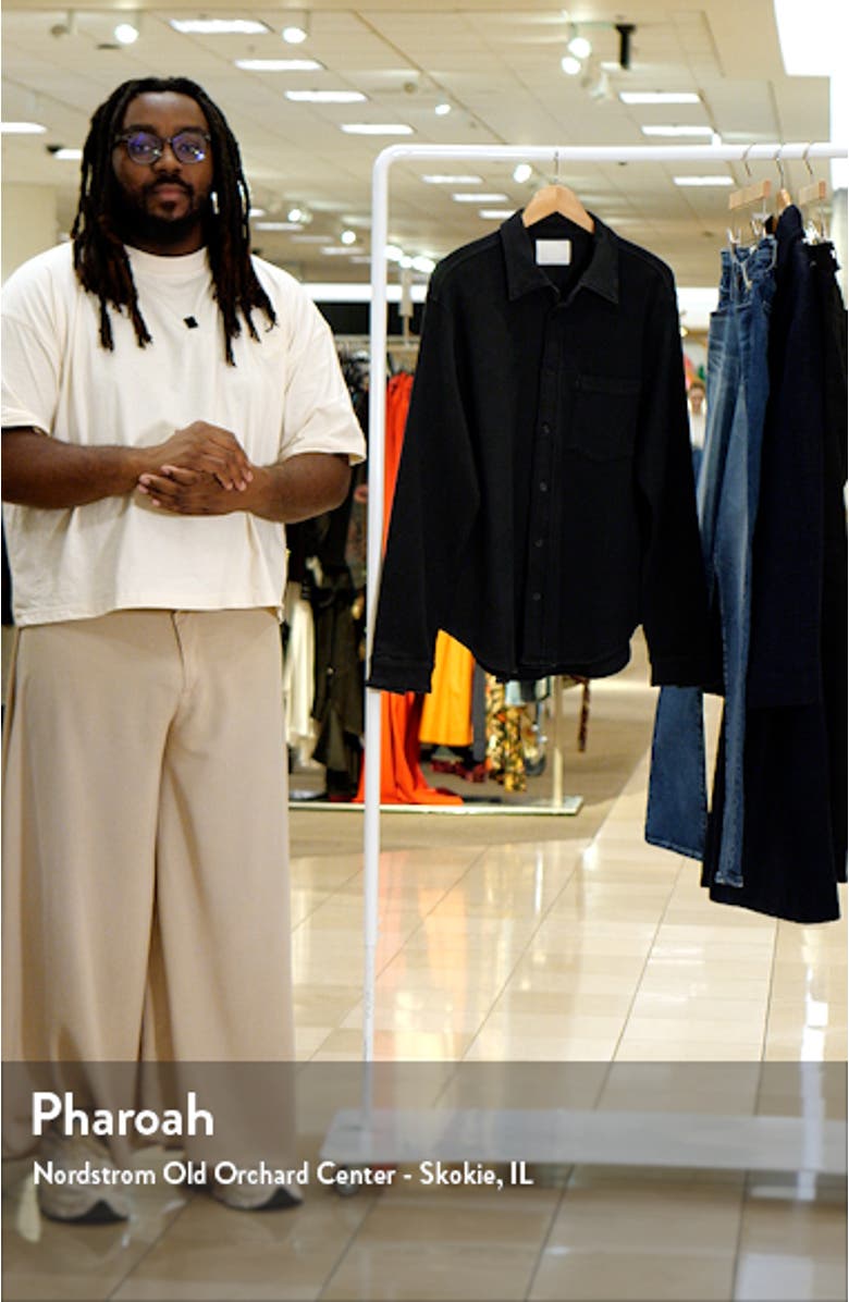 Luca Bucket Dye Knit Button-Up Shirt, sales video thumbnail