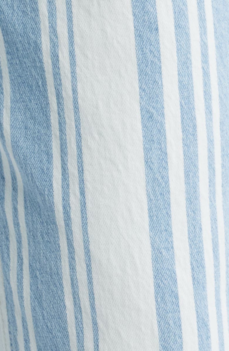 Wit & Wisdom Frayed Cuffed High Waist Boyfriend Jeans, Alternate, color, Light Blue