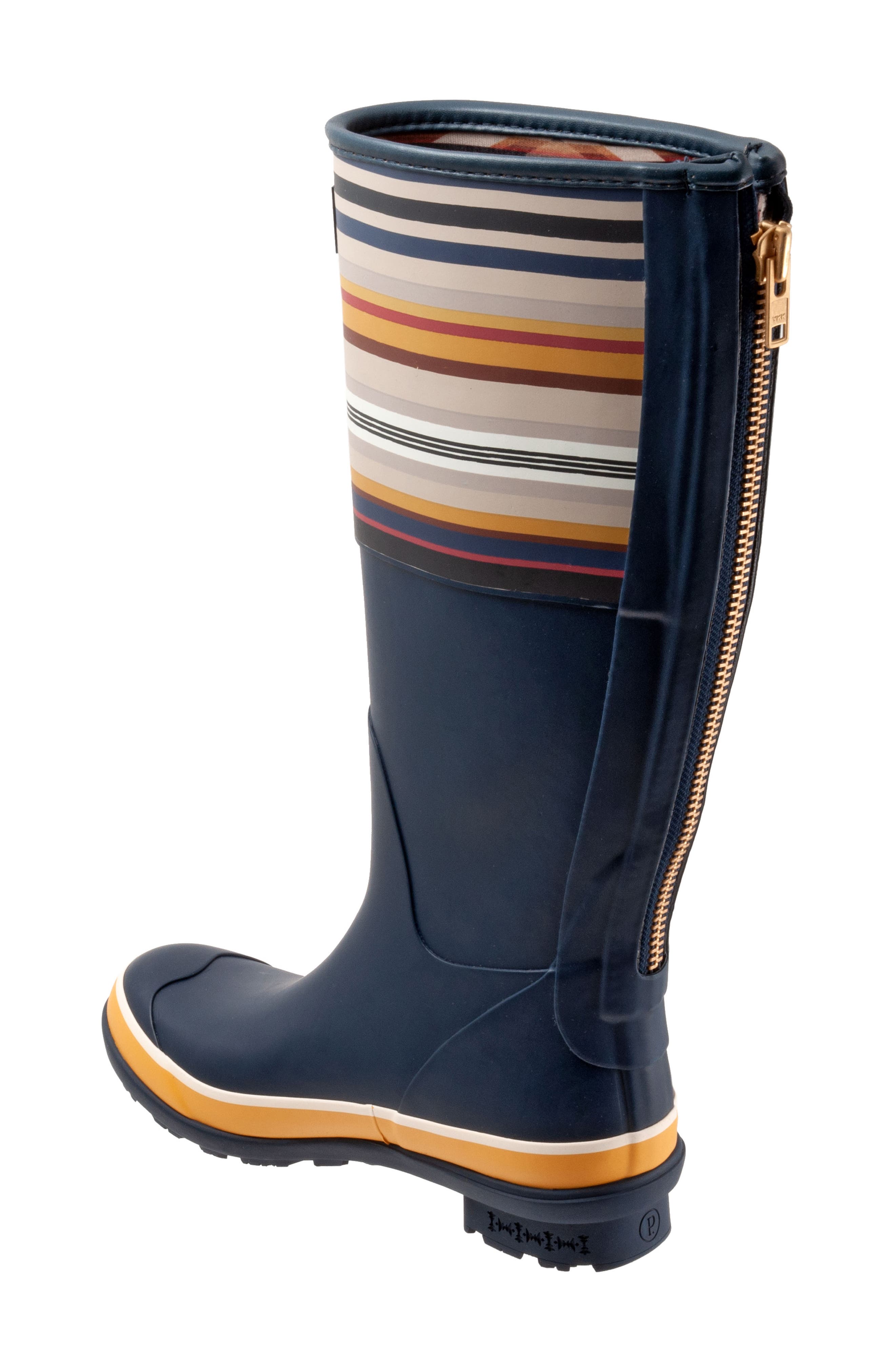 Pendleton Bridger Stripe Waterproof Knee High Rain Boot, Alternate, color, 