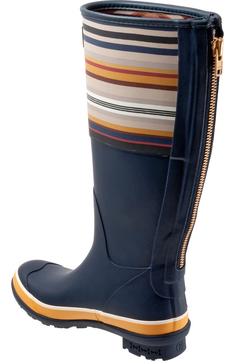 Pendleton Bridger Stripe Waterproof Knee High Rain Boot, Alternate, color,
