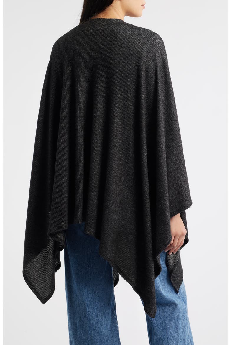 Rib Shawl, Alternate, color, CHARCOAL