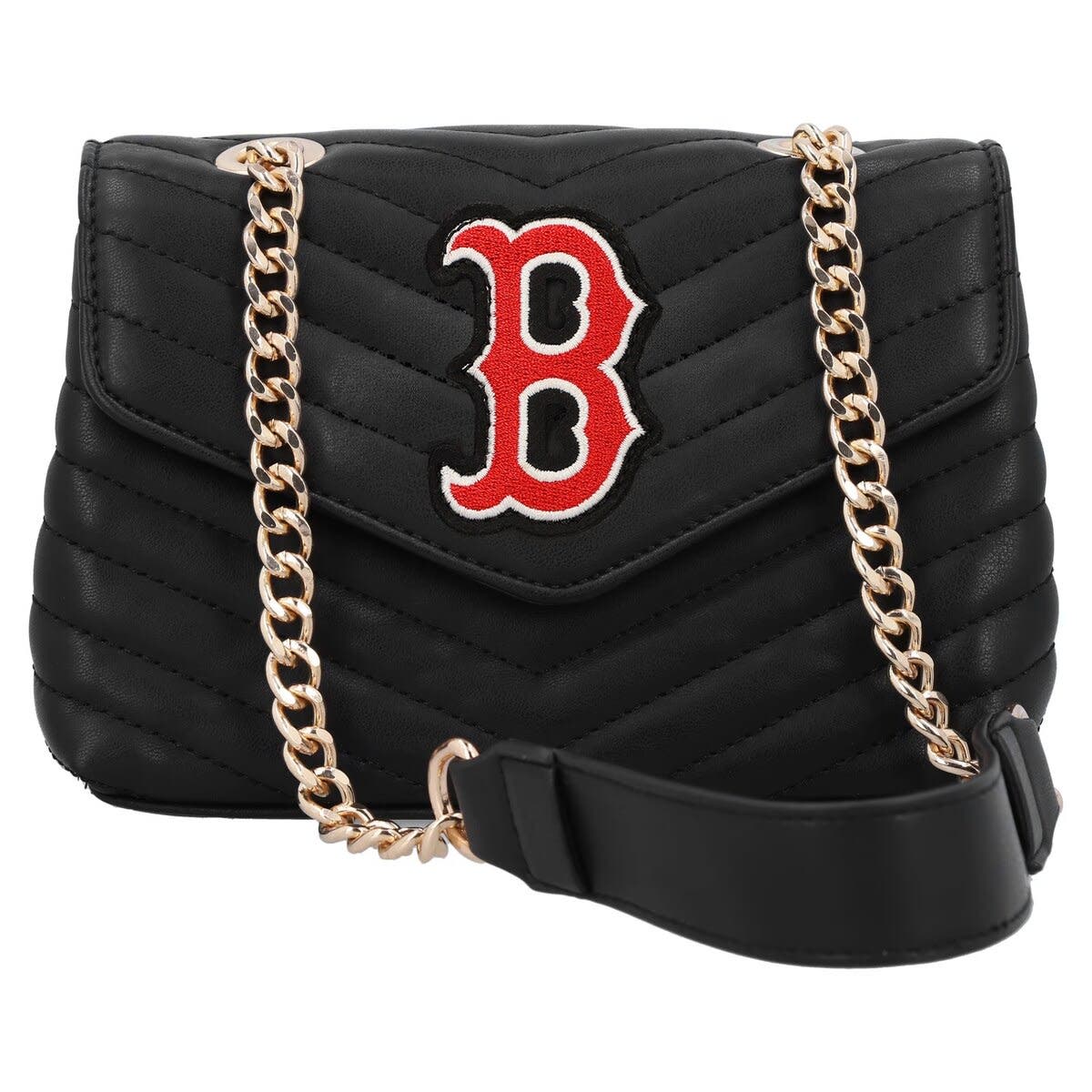 CUCE Boston Red Sox Quilted Crossbody Purse, Main, color, Black