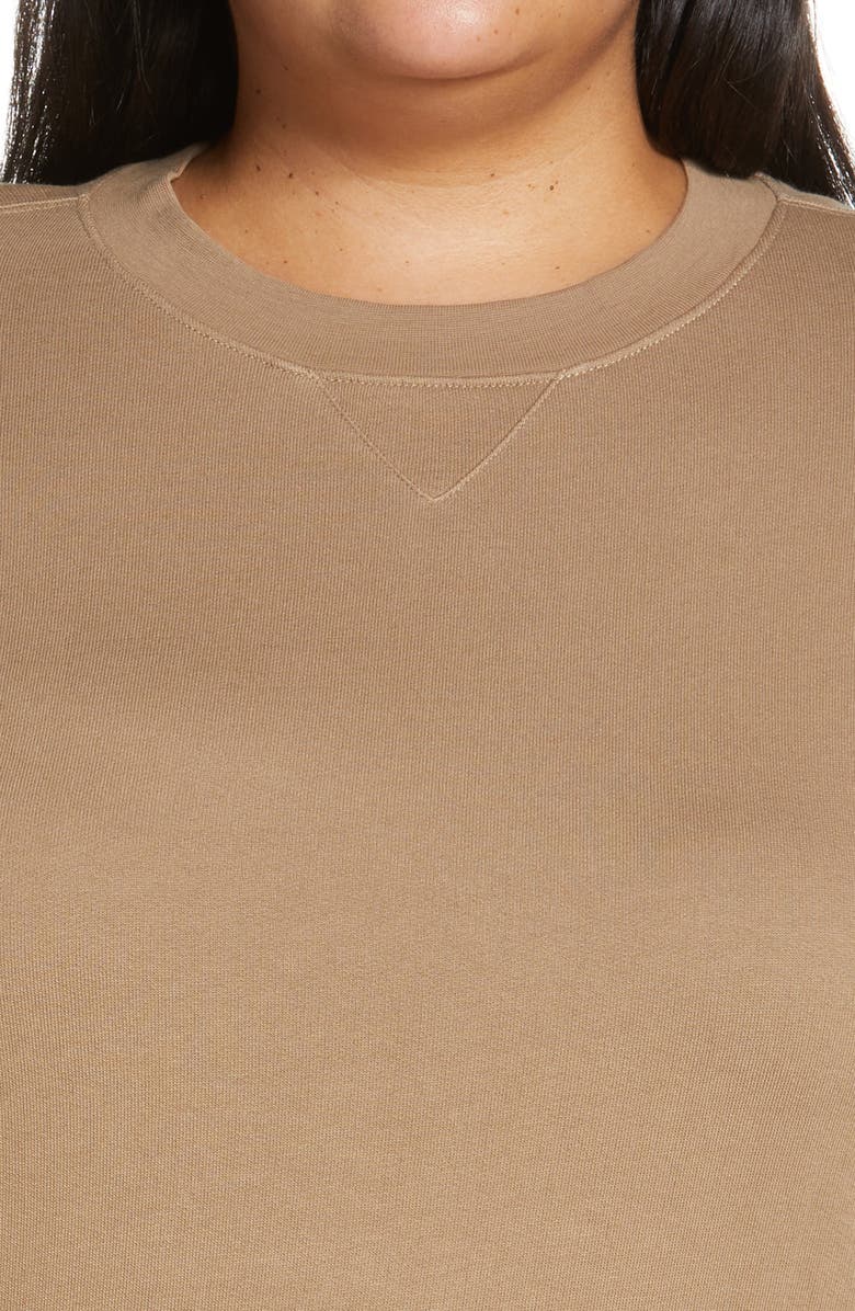 Vince Essential Relaxed Sweatshirt, Alternate, color, Dark Wheat