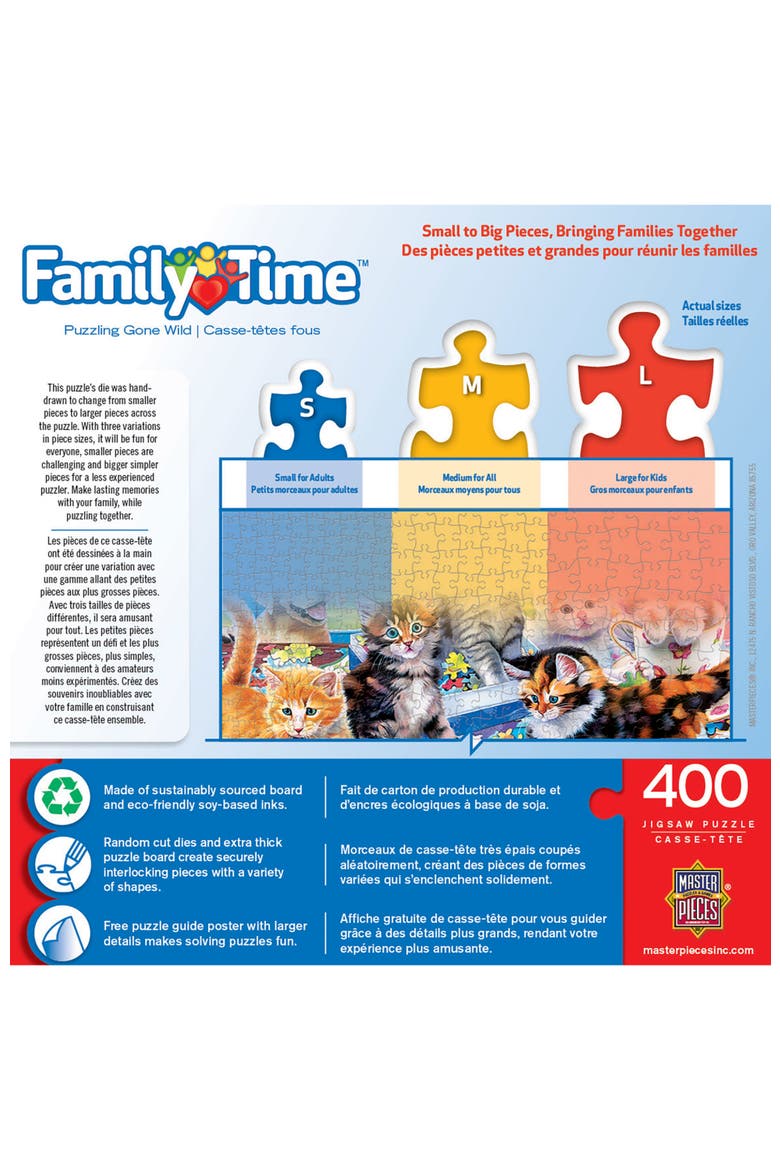 Puzzling Gone Wild 400 Piece Puzzle, Alternate, color, Multicolor