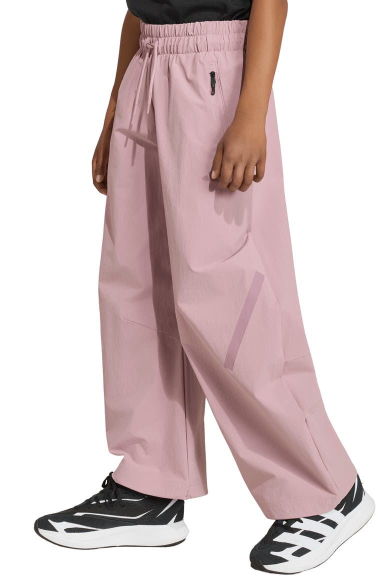 Kids' Z.N.E. Wide Leg Woven Pants, Main, color, MAGIC MAUVE/ WONDER ORCHID