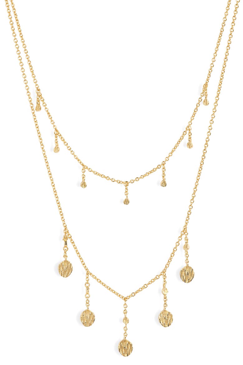 Stella Layered Necklace, Main, color, GOLD