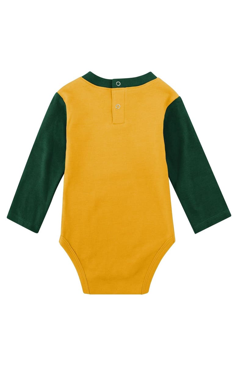 Outerstuff Infant Green Green Bay Packers Rookie of the Year Long Sleeve Bodysuit & Pants Set, Alternate, color,
