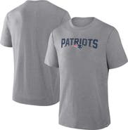 FANATICS Men's Fanatics Heather Gray New England Patriots Pass Rush Tri-Blend T-Shirt