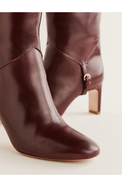 Reformation Gaelle Knee High Boot In Red