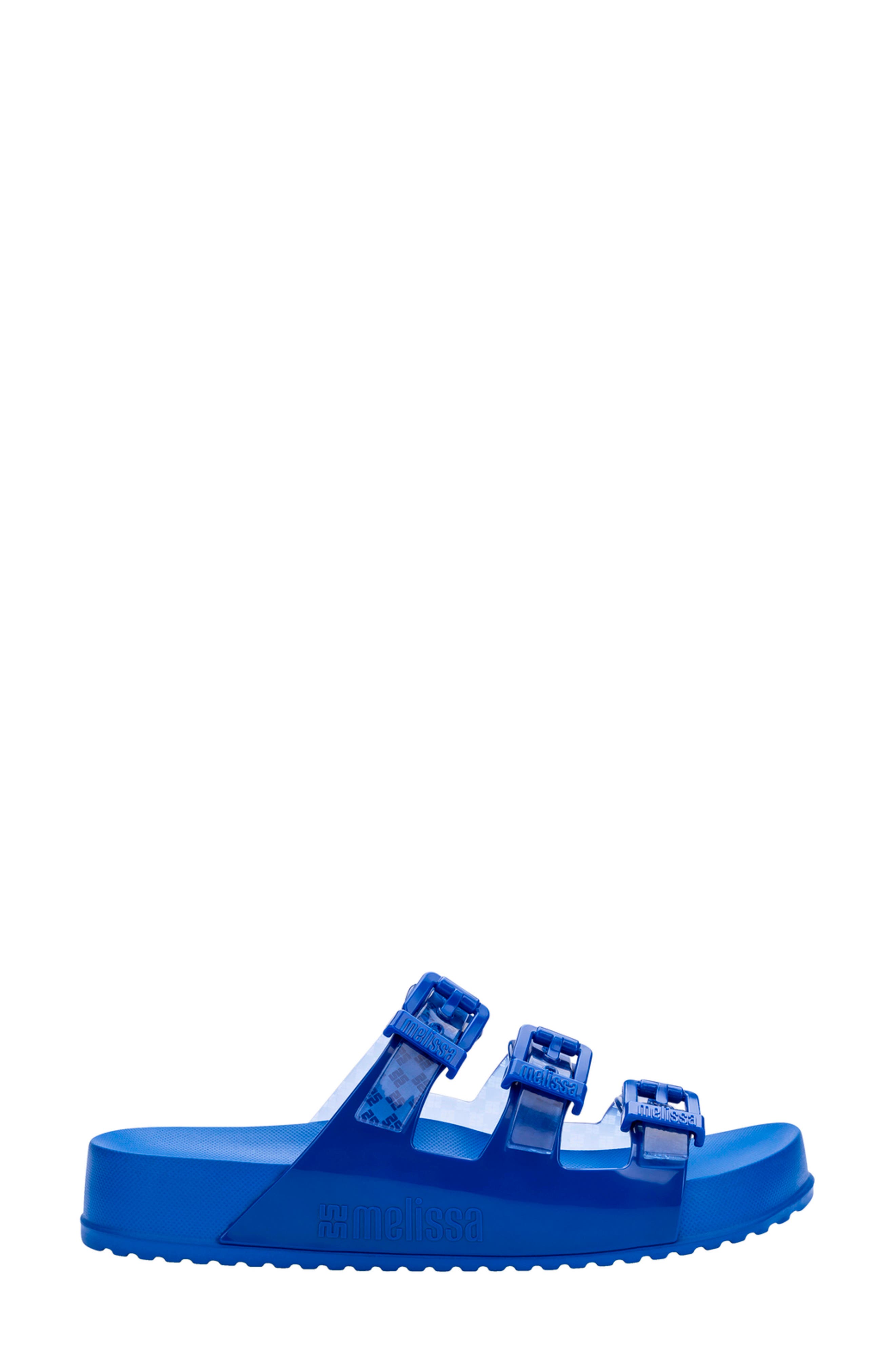Melissa Cozy Stripes Platform Slide Sandal, Alternate, color, Blue