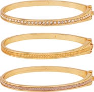GUESS Set of 3 Hinge Bracelets