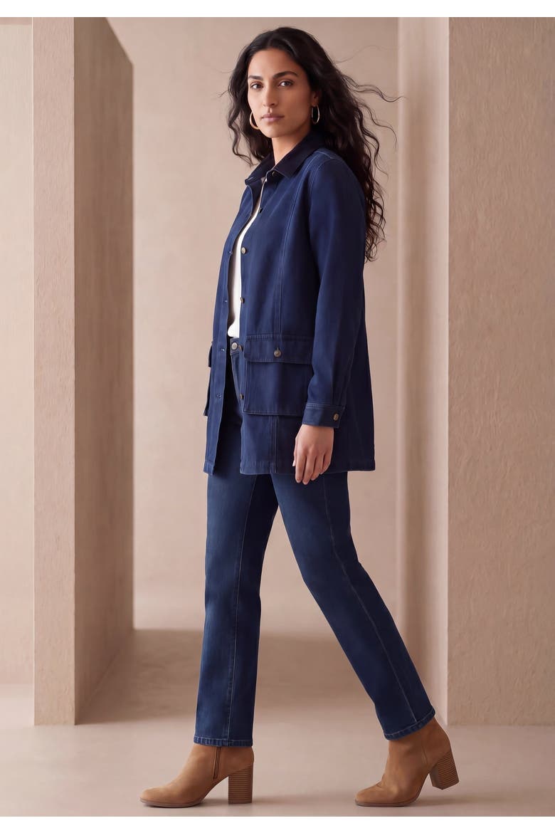 Classic Denim Barn Jacket, Alternate, color, INDIGO