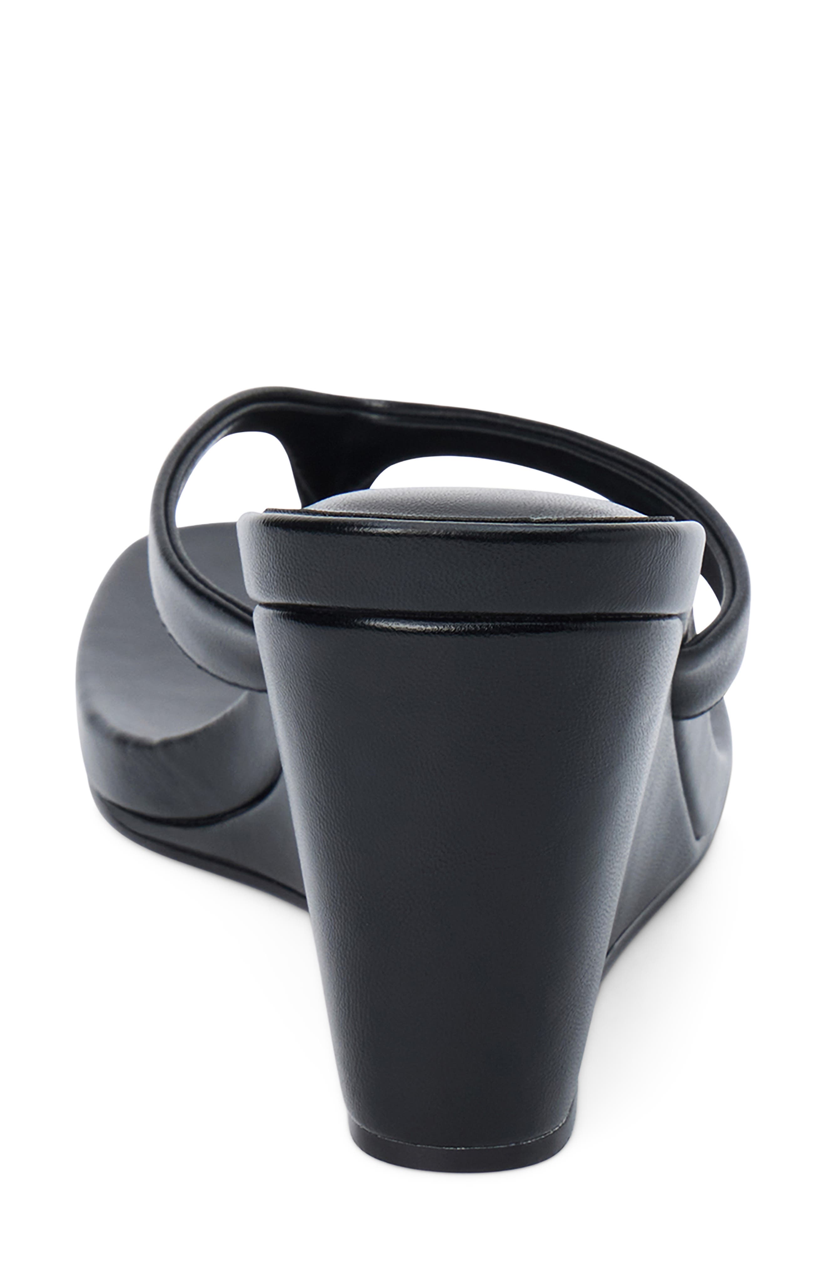 Coconuts by Matisse Murphy Wedge Sandal, Alternate, color, Black