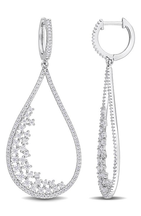 Dew Lab Grown Moissanite Drop Earrings