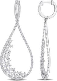 DELMAR Dew Lab Grown Moissanite Drop Earrings