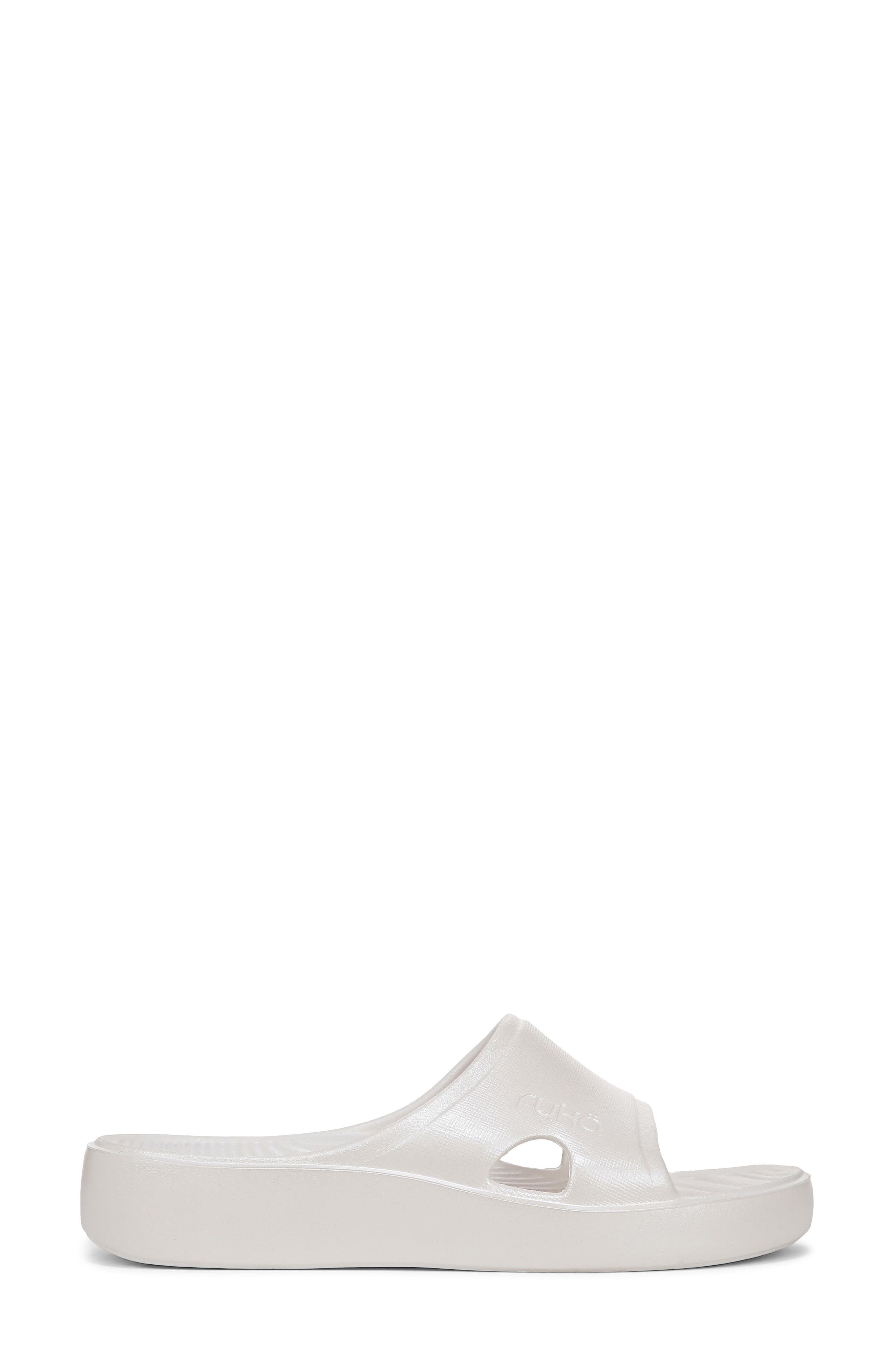 Soothe Slide Sandal, Alternate, color, WHITE PEARL