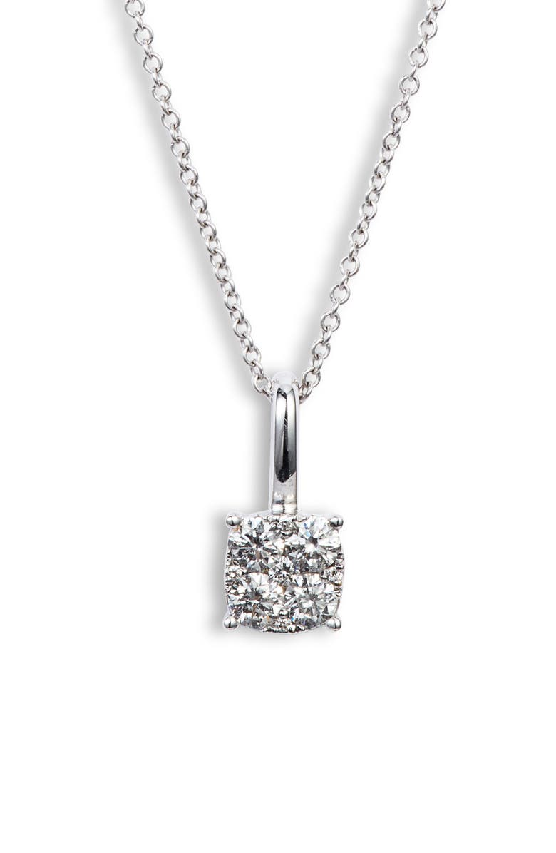 Bony Levy Mika Diamond Pavé Pendant Necklace, Main, color, White Gold/ Dia