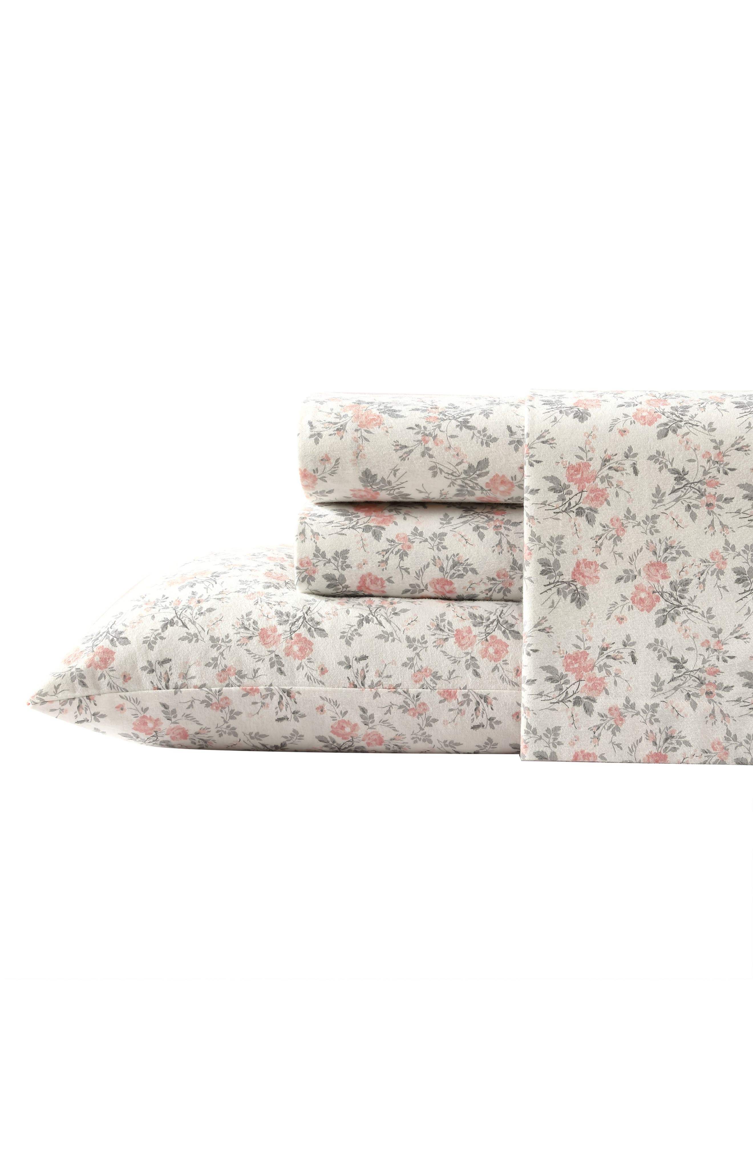 Laura Ashley Rosalie Cotton Flannel Sheet Set