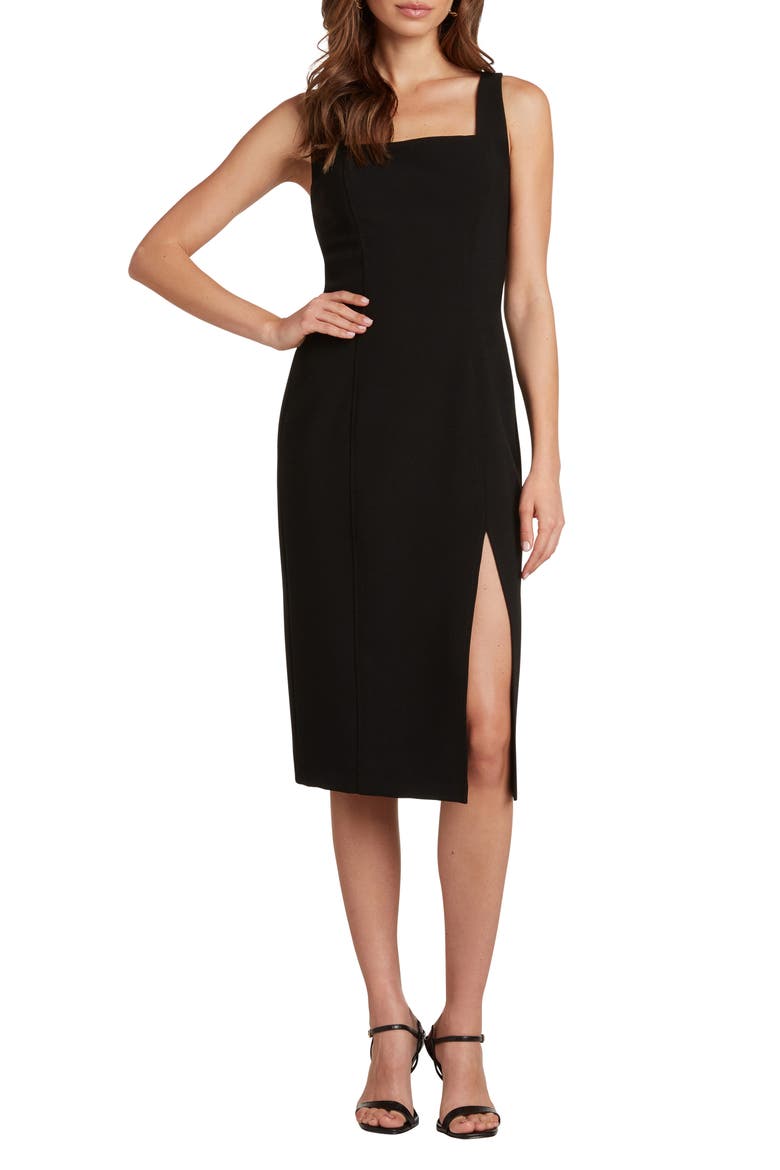 Maja Sleeveless Sheath Dress, Main, color, BLACK