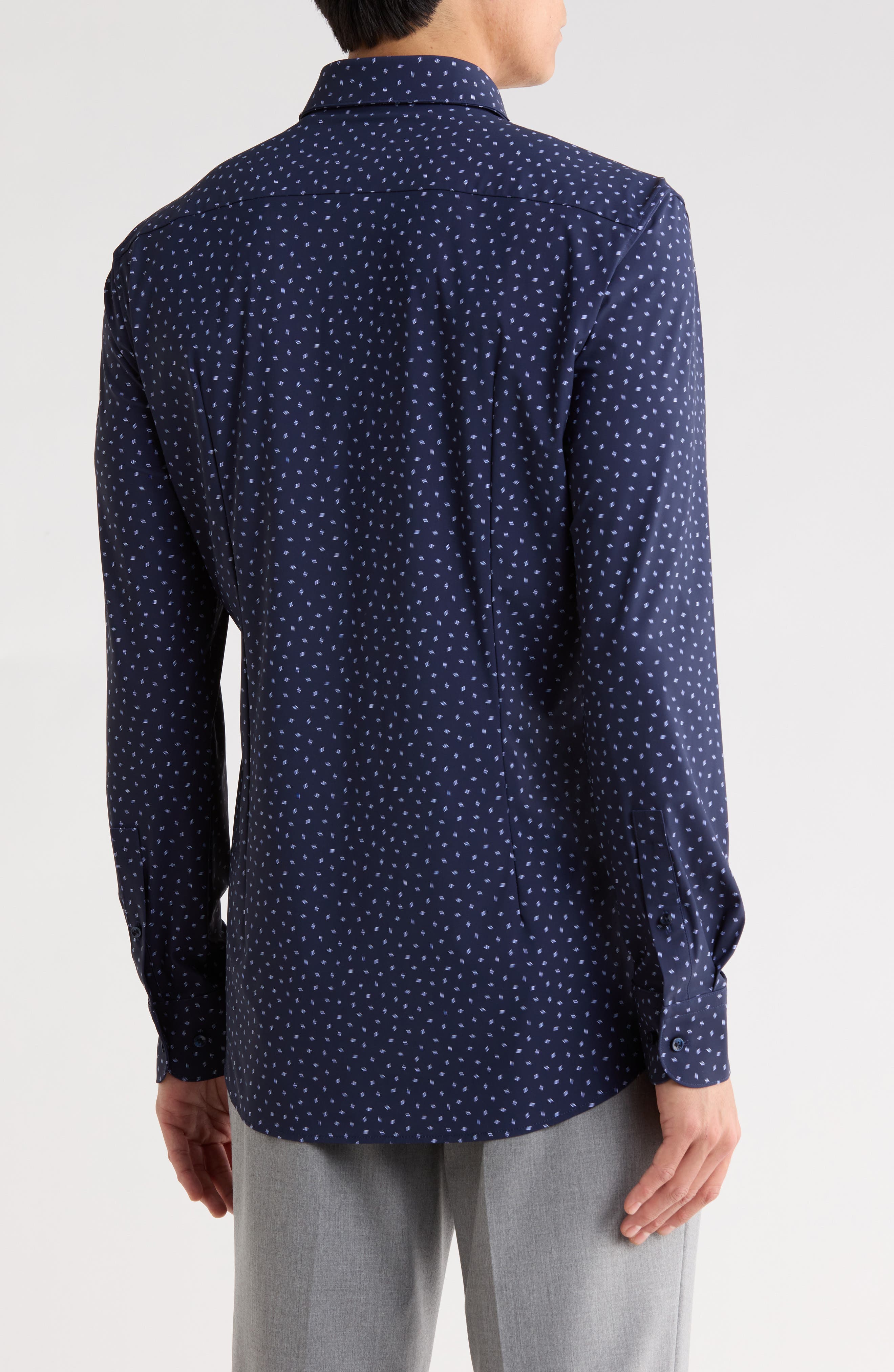 Hank Kent Stretch Cotton Dress Shirt - image 2
