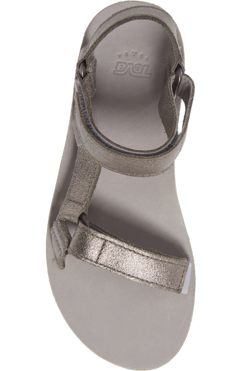 Teva Metallic Universal Leather Sandal, Alternate, color,