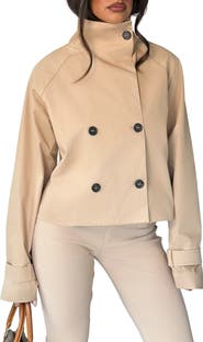 Tiger Mist Ashleigh Cropped Trench Jacket
