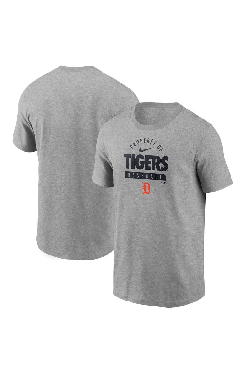 Nike Men's Nike Gray Detroit Tigers Primetime Property Of Practice T-Shirt, Main, color, 