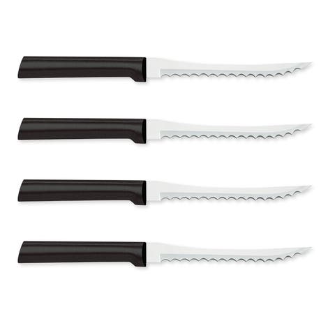 Cutlery 5-Inch Tomato Slicer Stainless Steel Serrated Blade, Set of 4