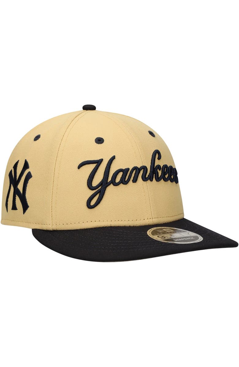 New Era Men's New Era x Felt Gold New York Yankees Low Profile 9FIFTY Snapback Hat, Main, color,