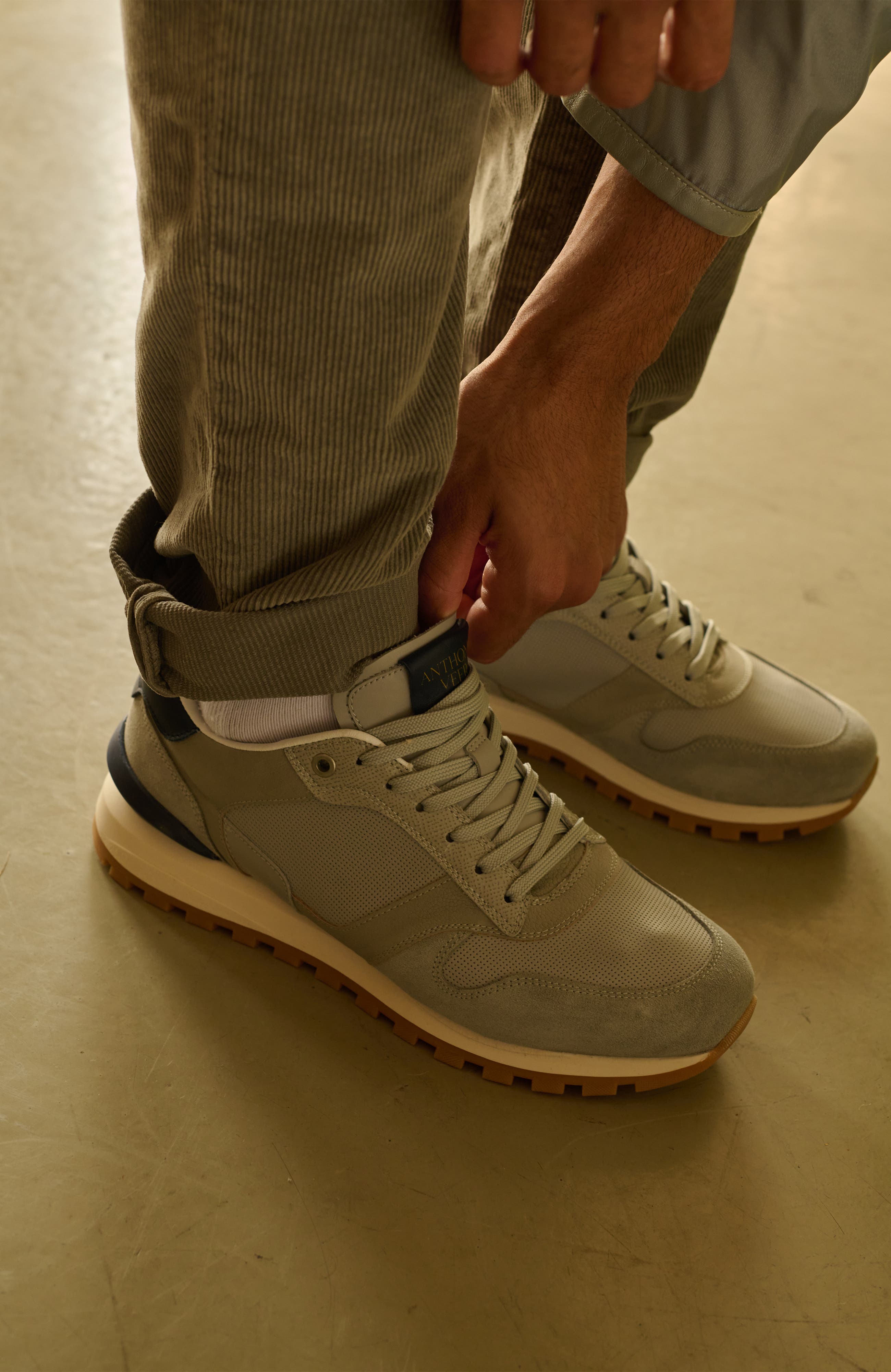 Anthony Veer Edward Runner Sneaker, Alternate, color, Grey Navy