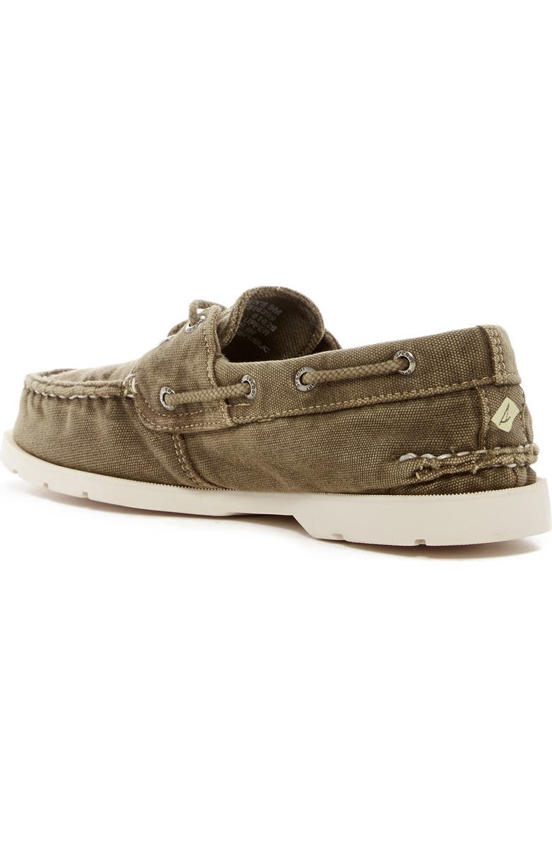 SPERRY TOP-SIDER<sup>®</sup> Leeward Washed Canvas Boat Shoe, Alternate, color,
