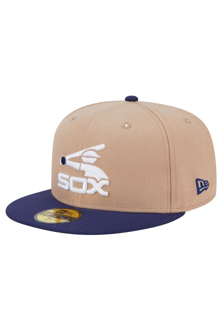 Men's New Era Khaki Chicago White Sox 59FIFTY Fitted Hat, Main, color, Khaki